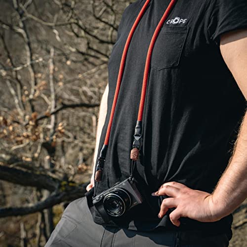 C-Rope Pasek do aparatu z linki wspinaczkowej, szybkie zapięcie, ręcznie wykonany, 100 cm, - obrazek 4