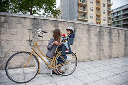 P4B | Fotelik rowerowy dla dzieci – 9 do 22 kg | mocowanie z tyłu na ramie | fotelik rowerowy dla dzieci w wieku 9 miesięcy – 5 lat | do rowerów o średnicy rury 26-29 cali i 28-40 mm - obrazek 4