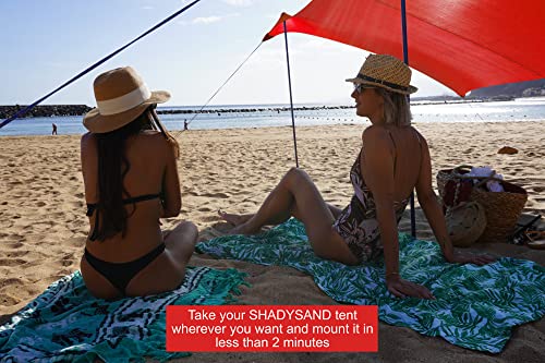 Duży rodzinny namiot plażowy Anti UV (UPF 50+) dla 5 osób, kompaktowy - obrazek 7