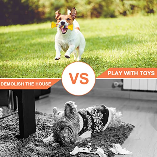 YUEHAO 20 sztuk zabawek dla psów, piłka do żucia, wytrzymałe zęby do żucia, trwała, zestaw do treningu zębów dla małych/średnich/dużych, psów, pielęgnacja zębów, z naturalnej bawełny - obrazek 4