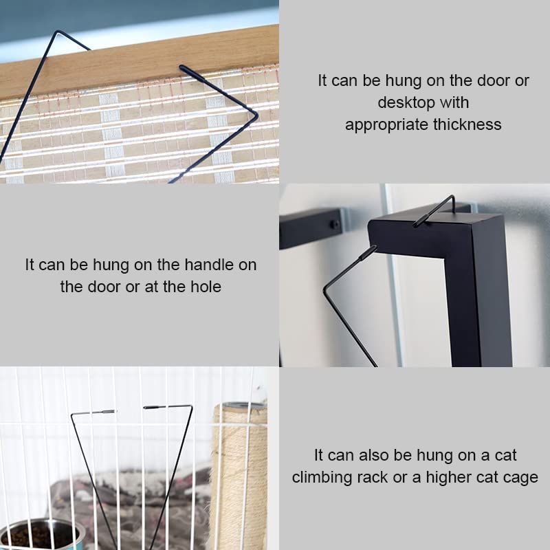 Interaktywna zabawka dla kota 2 w 1, interaktywna zabawka dla kotów, do futryny drzwi, interaktywna zabawka dla kota z przyssawką, pluszowa mysz do futryny drzwi - obrazek 4