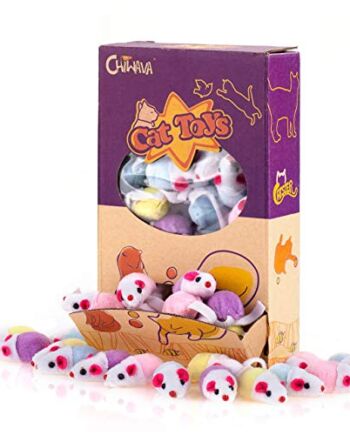 Chiwava 36 sztuk, 11,5 cm, mała grzechotka dla kotów, myszy, słodka, p