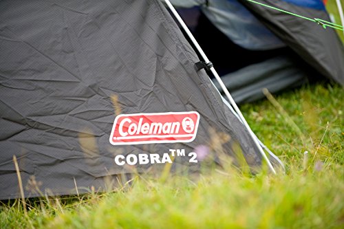 Coleman Cobra 2 namiot trekkingowy, kemping lub festiwale, mały rozmiar po spakowaniu, pasuje do plecaka, wodoszczelny HH 3000 mm, dla dwóch osób - obrazek 4