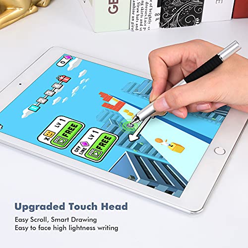 Yizhet Długopisy dotykowe 2 w 1 kompatybilne z ekranami dotykowymi, stylu pojemnościowym o wysokiej czułości, uniwersalne do Apple/iPhone/iPad pro/Mini/Air/Android/innych - obrazek 6