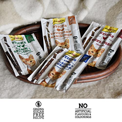 GimCat Sticks pałeczki drobiowe - Miękka przekąska do żucia z dużą zaw - obrazek 4