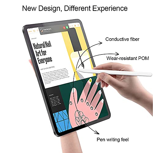 Sweetone Końcówki kompatybilne z Apple Pencil Tip 1. generacji i 2. generacji, 4 opakowania końcówek wymiennych do Apple Pencil wysoka czułość końcówki do iPada Pro iPencil stalówki (białe) - obrazek 3