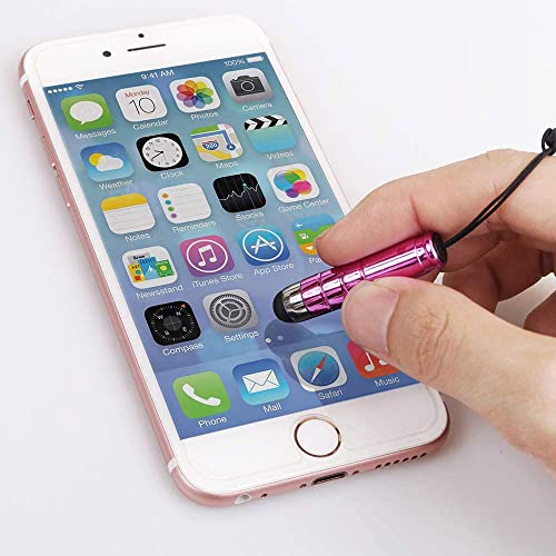 Mini rysik Stylus Pen, uniwersalny przenośny rysik Stylus Pen z gniazdem 3,5 mm, stylowa, miękka głowica wodoodporna, krótki rysik do smartfonów, tabletów z systemem Android, ciemnoniebieski - obrazek 5