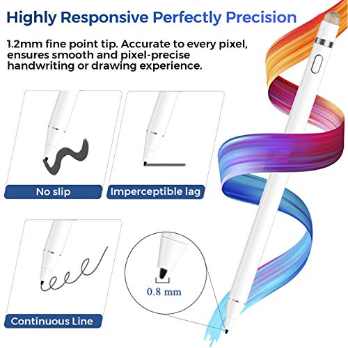 AICase Rysik z końcówką Palm Rejection do padów 2018-2020, 0,88 mm, bardzo precyzyjny ołówek do rysowania i pisania na podkładce 7/6/Air 3/Mini 5./Pro 11(1./2.)/12.9(3./4.) - obrazek 4