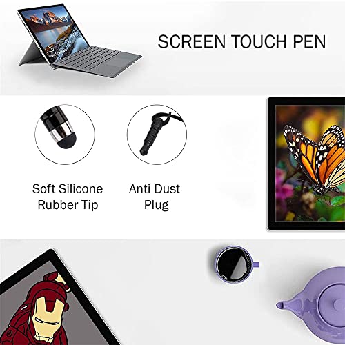 Mini rysik do ekranu dotykowego Stylus Pen, uniwersalny przenośny rysik Stylus Pen z wtyczką 3,5 mm, stylowy miękki głowa wodoodporny krótki rysik do smartfonów, tabletów z systemem Android, złoty - obrazek 3
