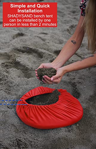 Duży rodzinny namiot plażowy Anti UV (UPF 50+) dla 5 osób, kompaktowy - obrazek 5