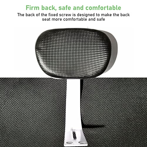 Fotelik rowerowy dla dzieci, poduszka na tylne siedzenie rowerowe, uchwyt na tylne siedzenie, zestaw podnóżków ze skóry PU i antypoślizgowym uchwytem, bagażnik rowerowy na rower górski, czarne aluminium, nośność 30 kg - obrazek 3