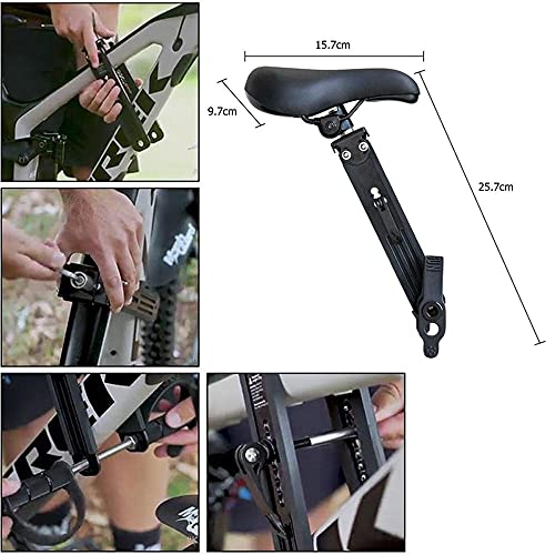 Fotelik Rowerowy Dla Dziecka Podróż Na Zewnątrz Przenośny Przedni Fotelik Dziecięcy Do Roweru Górskiego, łatwy Do Demontażu I Instalacji, Odpowiedni Dla Dzieci W Wieku Od 2 Do 5 Lat - obrazek 5