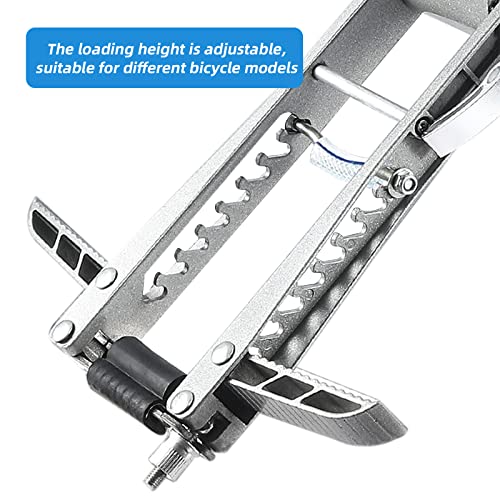 Neyomid Dziecięce siedzisko MTB dla dzieci, odpinane przednie siodełko rowerowe dla dzieci, składane siedzisko podróżne ze stopu dla dorosłych, ultralekkie, przednie siodełko rowerowe dla dzieci, odpowiednie dla dzieci w wieku od 2 do 6 lat - obrazek 6