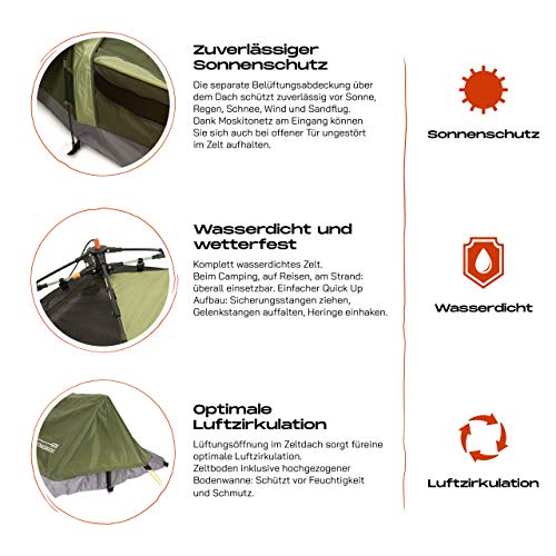 Where Tomorrow namiot typu pop-up dla 1 osoby, prostokątny, 220 x 80 x - obrazek 6