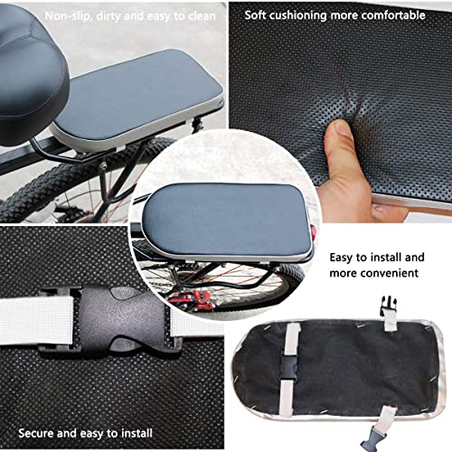 poduszka na tylne siedzenie rower górski, sztuczny rower górski tylna rama poduszka oparcie poduszka dziecko rower tylny stojak pokrowiec na siedzenie siodełko - obrazek 4