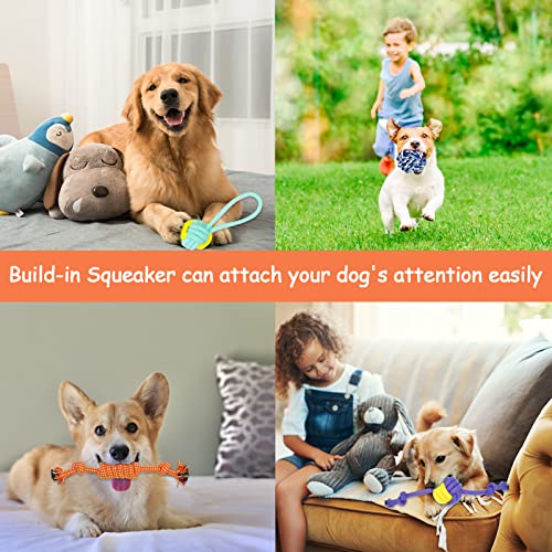 YUEHAO 20 sztuk zabawek dla psów, piłka do żucia, wytrzymałe zęby do żucia, trwała, zestaw do treningu zębów dla małych/średnich/dużych, psów, pielęgnacja zębów, z naturalnej bawełny - obrazek 3