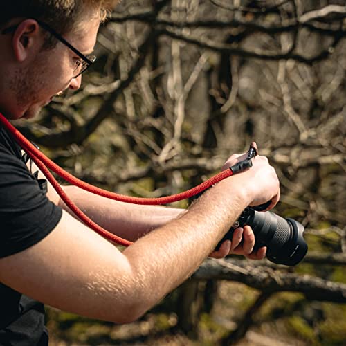 C-Rope Pasek do aparatu z linki wspinaczkowej, szybkie zapięcie, ręcznie wykonany, 100 cm, - obrazek 5