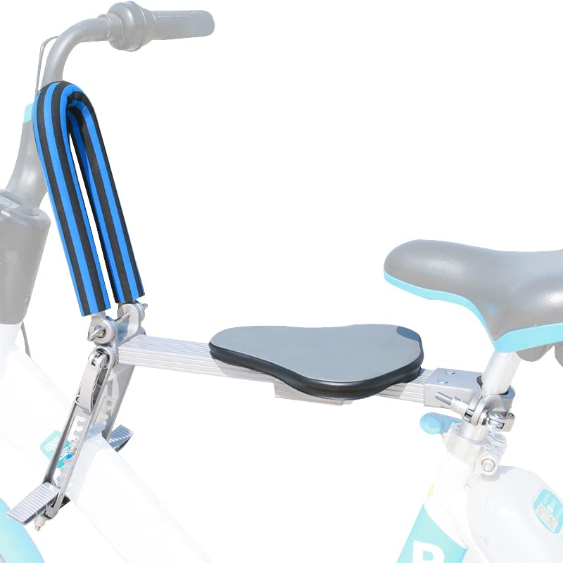 Neyomid Dziecięce siedzisko MTB dla dzieci, odpinane przednie siodełko rowerowe dla dzieci, składane siedzisko podróżne ze stopu dla dorosłych, ultralekkie, przednie siodełko rowerowe dla dzieci, odpowiednie dla dzieci w wieku od 2 do 6 lat