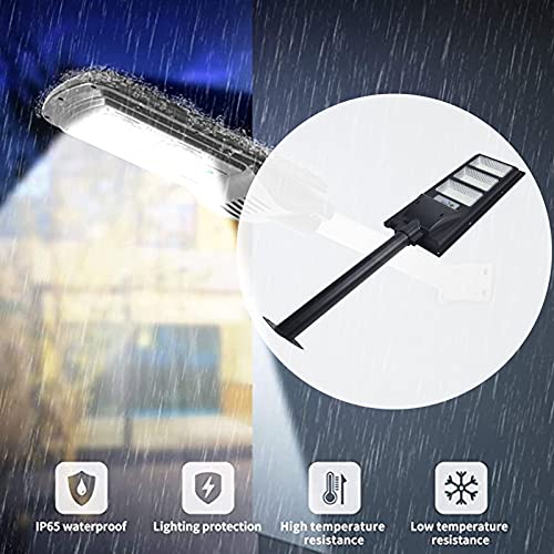 Solar Street Light, 500W 840LED Wodoodporne Lampy Solarne Lampa Zewnętrzna z Czujnikiem Ruchu, Pilotem, od Zmierzchu do świtu Solarne Oświetlenie Bezpieczeństwa Solar Flood Lights na Ulicę - obrazek 9