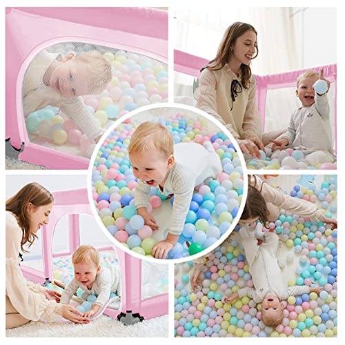 Zehnhase Kojec dla niemowląt, do łóżeczka dziecięcego, kojca, do użytku w pomieszczeniach, plac zabaw, kratka ochronna z oddychającą siatką (180 x 150 cm) - obrazek 4