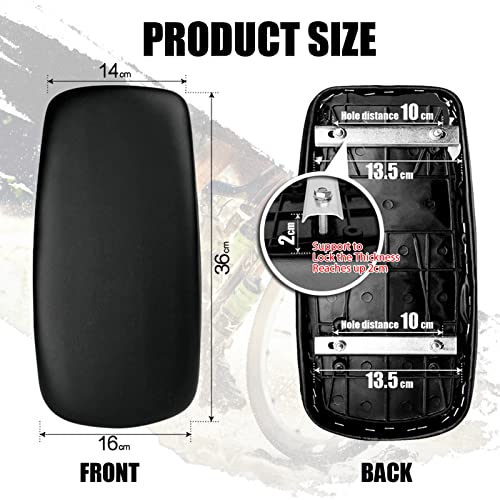 ASEOK Poduszka na tylne siedzenie rowerowe, akcesoria do roweru roweru górskiego grubsze siedzenie tylne siedzenie pojazdu elektrycznego, tylne siedzenie roweru dla dzieci, akcesoria rowerowe bezpieczeństwa na zewnątrz - obrazek 6