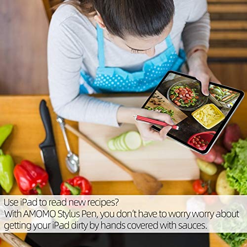 AMOMO Rysik 10 sztuk Stylus Pen do ekranu dotykowego do iPhone Pro Air Mini Samsung Galaxy Huawei tabletów i wszystkich smartfonów - obrazek 3