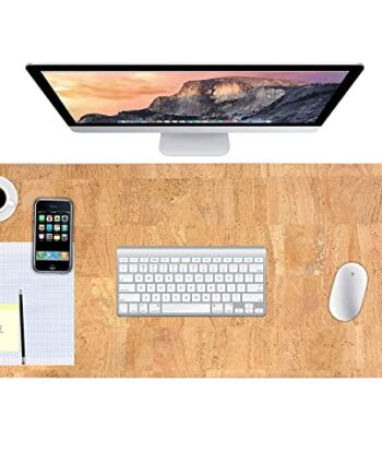 Corkor Podkładka na biurko z korkiem, mata stołowa, skóra wegańska, ni