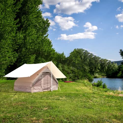 Baralir Namiot kempingowy dla 2 – 4 osób, nadmuchiwany namiot tipi, namiot typu pop-up, szybki montaż w ciągu 2 minut, namiot ratunkowy w głuszy, luksusowy namiot kempingowy - obrazek 3