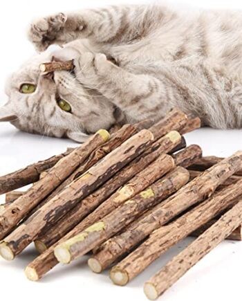 onebarleycorn - Patyczki kocie koty, szlifowanie zębów zabawka do żucia dla kota kociaka 100% organiczne naturalne matatabi stomatologiczne, opakowanie 30 szt.