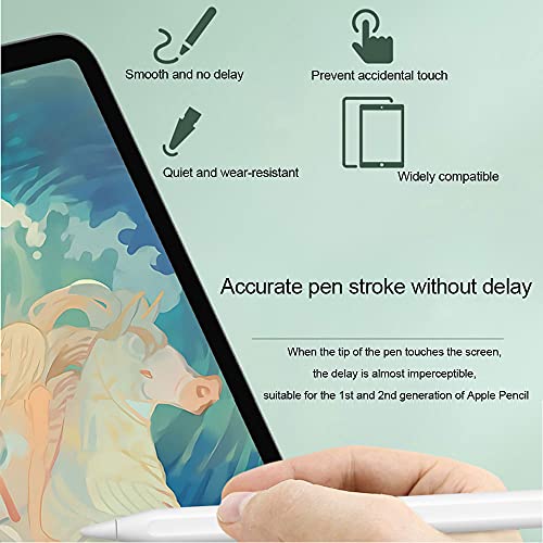 Sweetone Końcówki kompatybilne z Apple Pencil Tip 1. generacji i 2. generacji, 4 opakowania końcówek wymiennych do Apple Pencil wysoka czułość końcówki do iPada Pro iPencil stalówki (białe) - obrazek 6