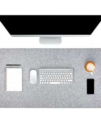 FORMGUT podkładka na biurko, filcowa, szara, podkładka pod mysz, duża podkładka filcowa na biurko, mata filcowa 120 cm x 60 cm jasnoszary