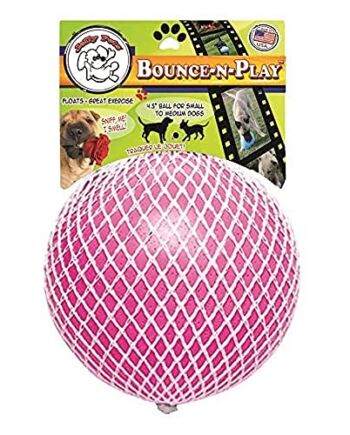 Jolly Pets Bounce-N zabawka dla psa, 11 cm, różowa