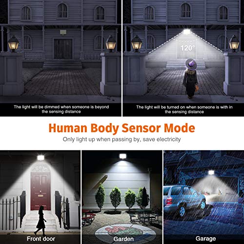 Reflektor LED 50 W, wodoodporny IP65, światła bezpieczeństwa z czujnikiem ruchu, 4500 lm 6500 K zimna biel światła zewnętrzne światło ogrodowe na plac zabaw podwórko magazyn garażu - obrazek 6