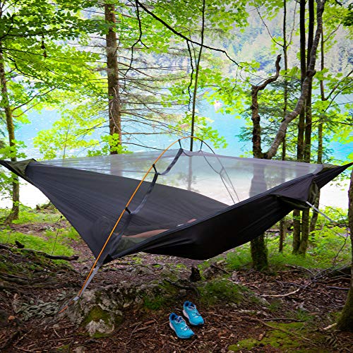outdoorer Trek Forest namiot hamakowy, wodoszczelny, z ochroną przed komarami i plandeką - obrazek 5