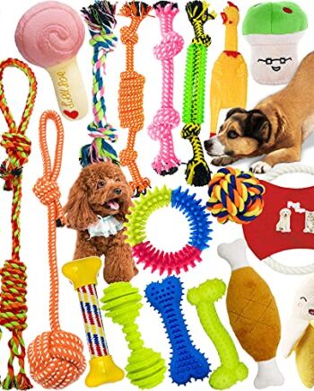 19-częściowy zestaw dla psów, zapobiega nudzie i strachu szczeniaków,