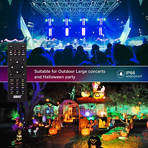 SANSI 50 W reflektor LED RGB zmiana kolorów światła zewnętrznego, przyciemniana lampa zewnętrzna, pilot zdalnego sterowania z funkcją pamięci, wodoszczelność IP65, jasne światło bezpieczeństwa, dekoracyjne oświetlenie na imprezę - obrazek 8