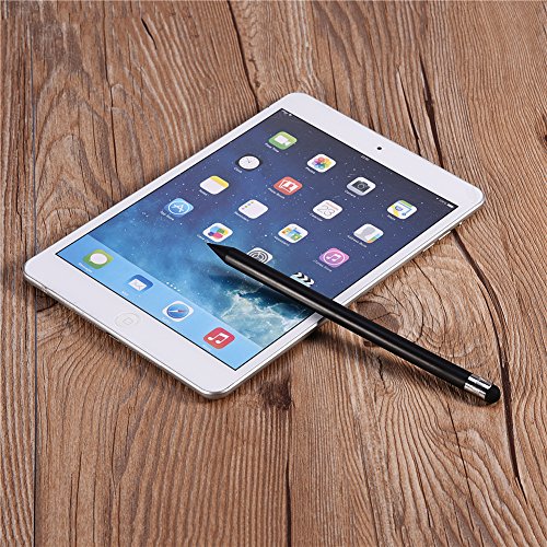 Pióro dotykowe do ekranów dotykowych, przenośny rysik do ekranu dotykowego Richer-R, pojemnościowy długopis do ekranu dotykowego, wymienny, pojemnościowy do ekranów dotykowych Pióro do rysików do tabletów, smartfony (czarny) - obrazek 2