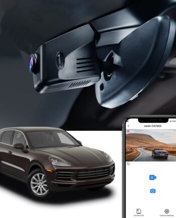 Fitcamx Dash Cam Kompatibel mit Porsche Cayenne 958 (92A E2) Macan (95B) Panamera (970) (Modell B), 4K Dashcam WiFi, OEM Porsche Zubehör, 2160P UHD Video, G-Sensor, Loop-Aufnahm, WDR, mit 64-GB-Karte
