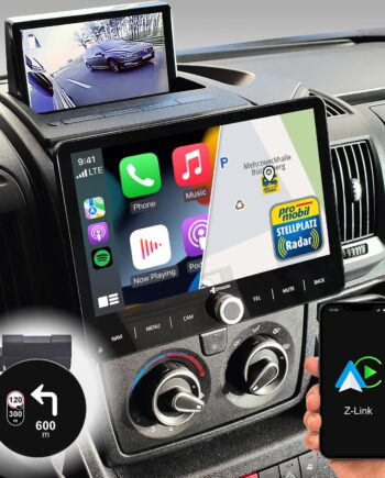 DYNAVIN Android Autoradio Navi für FIAT Ducato Citroën Jumper II Peugeot Boxer II: 10,1 Zoll Radio mit Wireless Carplay und Android Auto | Head-up Display | Inkl. DAB+; D9-DCX Plus Flex - C